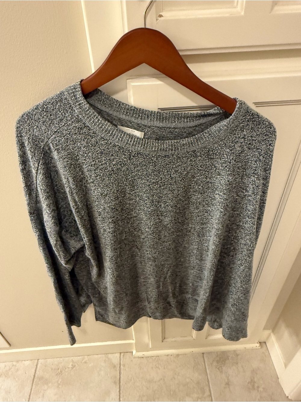 Lucky Brand Heather Gray Crewneck Sweater
